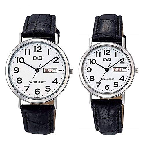 [シチズン Q&Q] ペアウォッチ チープ シチズン 防水 メンズ レディース ブラック A202A203-304 腕時計 [国内正規品]